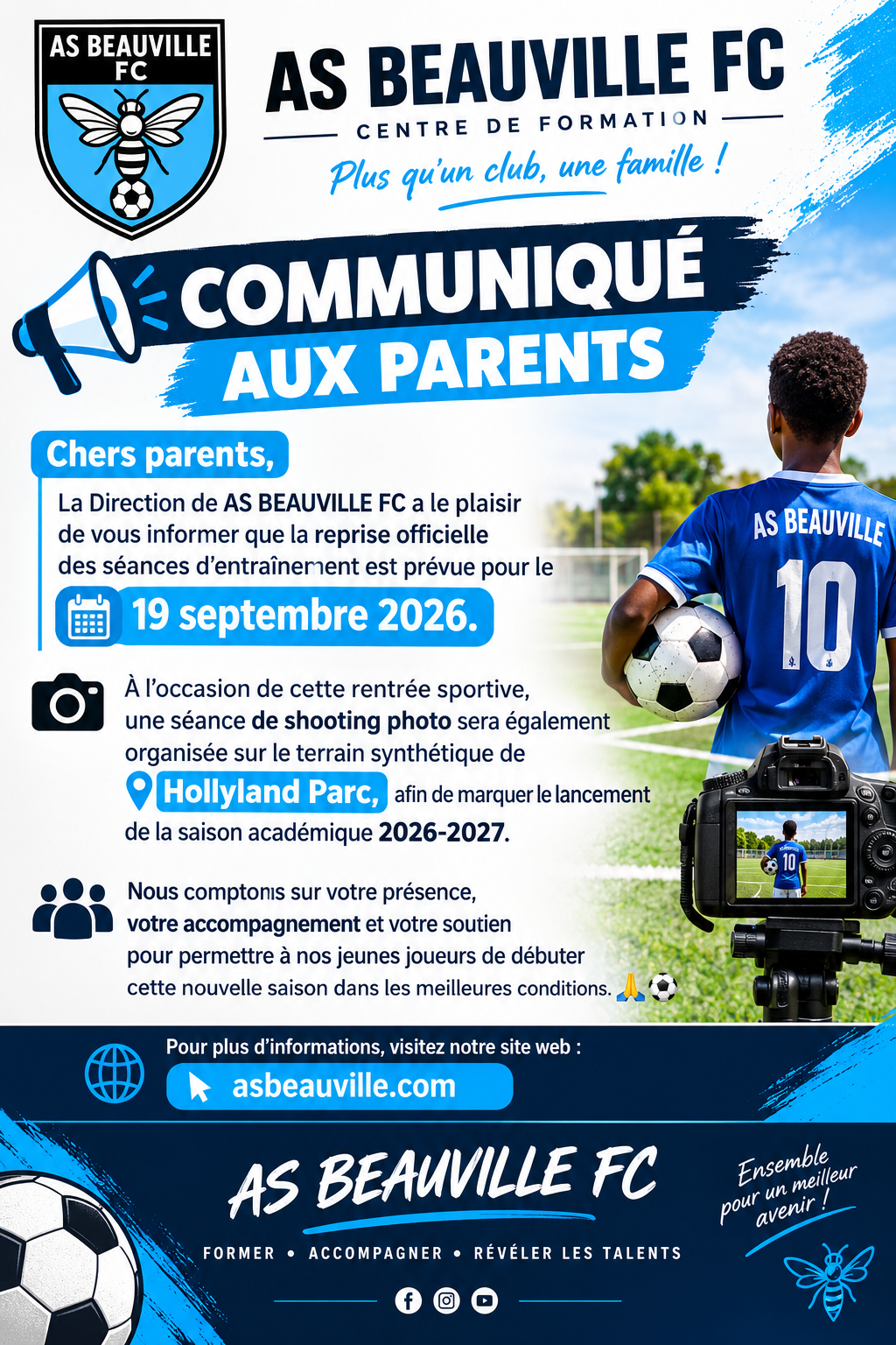 Reprise des séances d'entraînement